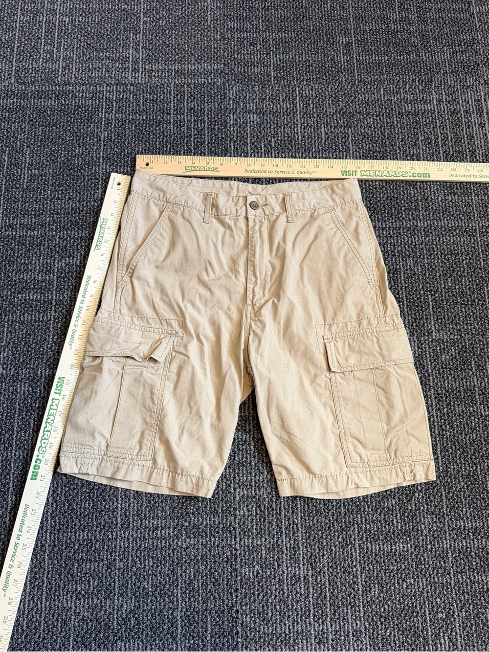 Levi Strauss Shorts Mens 31 Khaki Cargo Utility Casual Outdoor